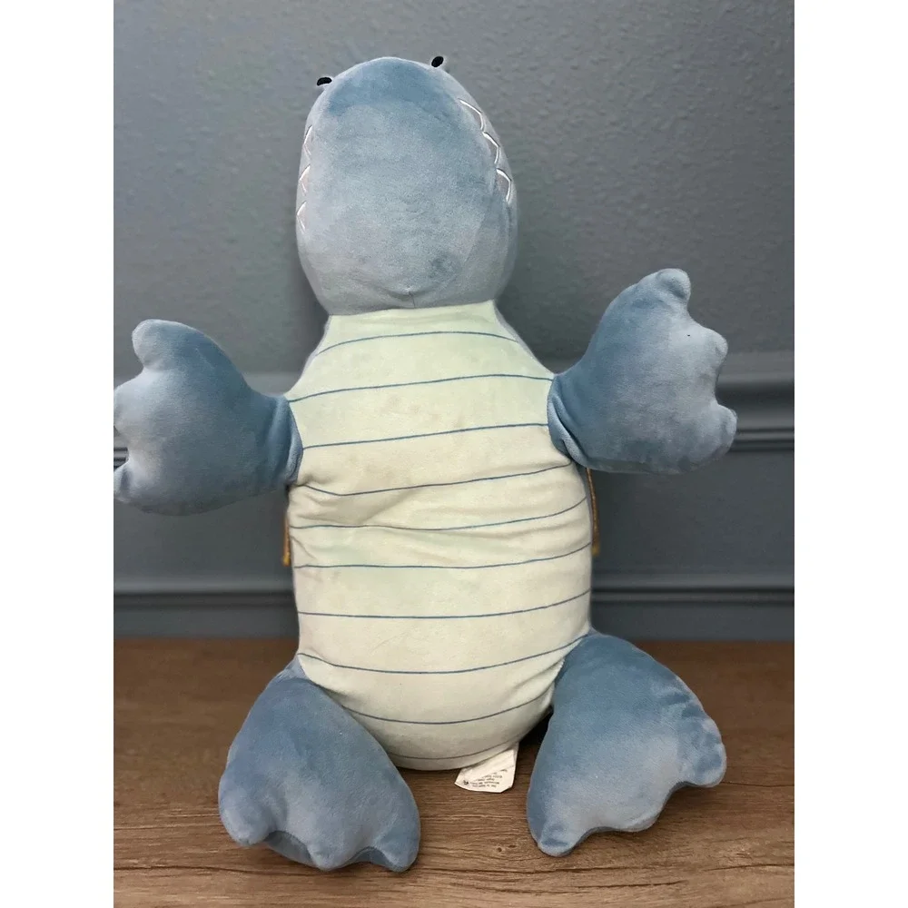 Pillowfort Bergen Blue Dragon Weighted Plush Throw Pillow Gold Wings 24in‎